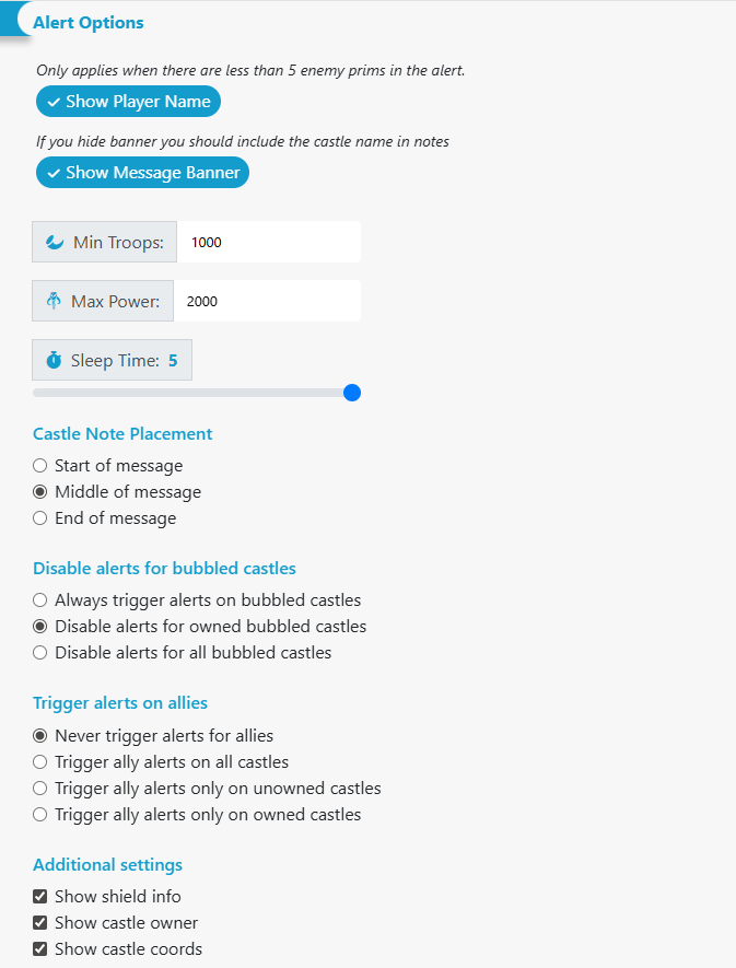 Message Customization